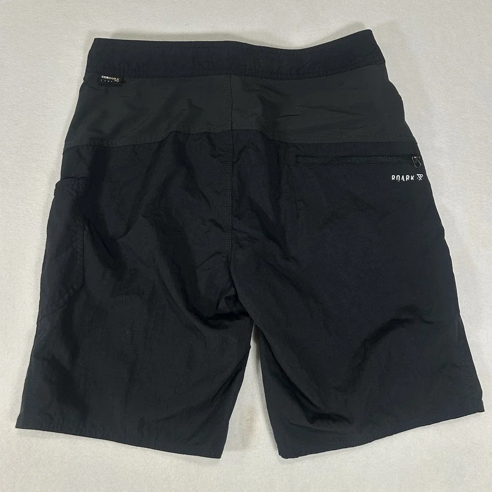 Roark‎ The Boatman Board Shorts Men's Size 28 Black CONDURA Swim Trunks